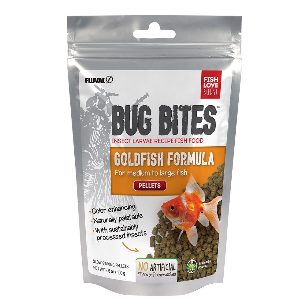 Fluval Bug Bites Goldfish Formula Pellets for Medium-Large Fish