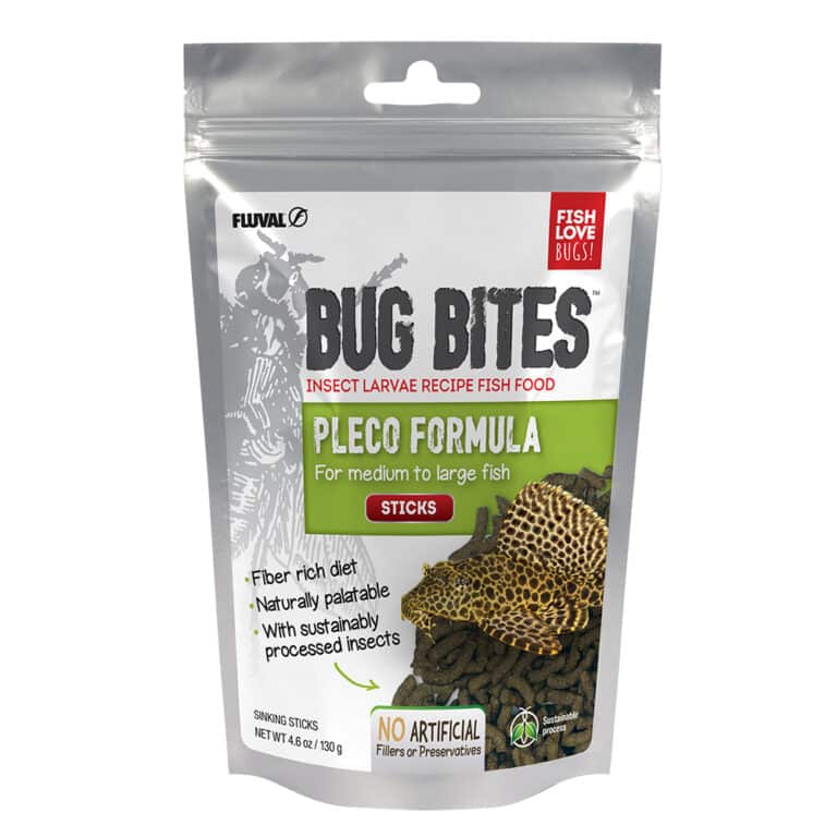 Fluval Bug Bites Pleco Formula Sticks for Medium-Large Fish