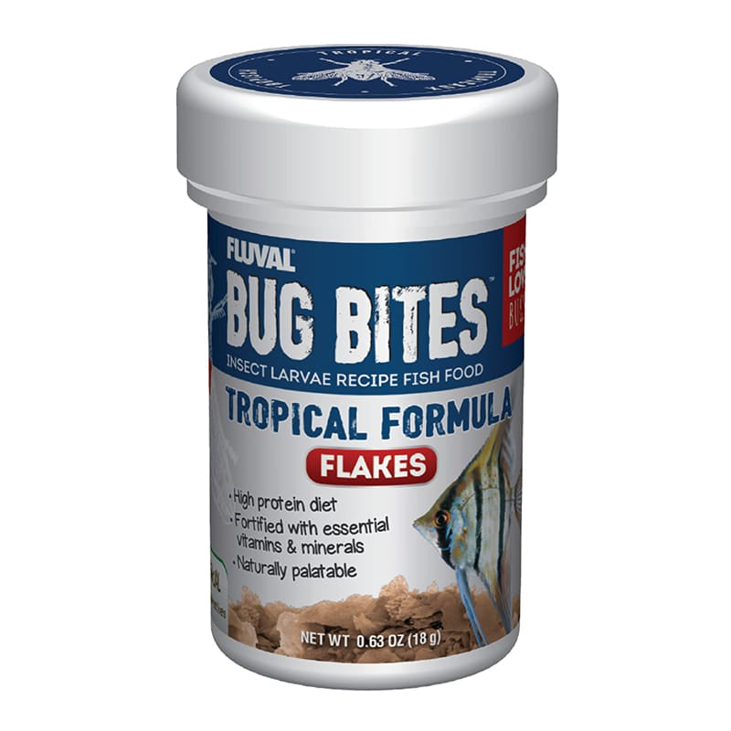 Fluval Bug Bites Insect Larvae Tropical Fish Flake