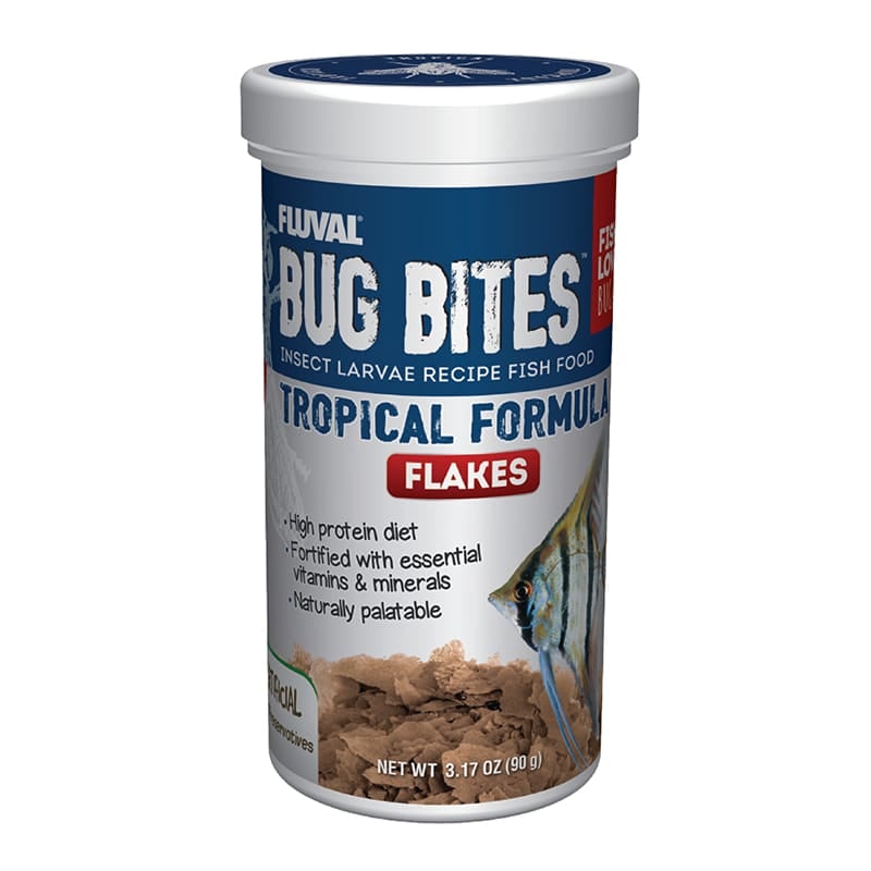 Fluval Bug Bites Insect Larvae Tropical Fish Flake
