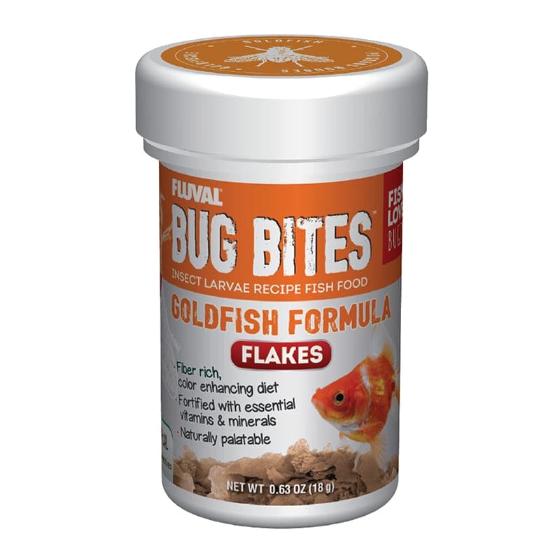 Fluval Bug Bites Insect Larvae Goldfish Formula Flakes