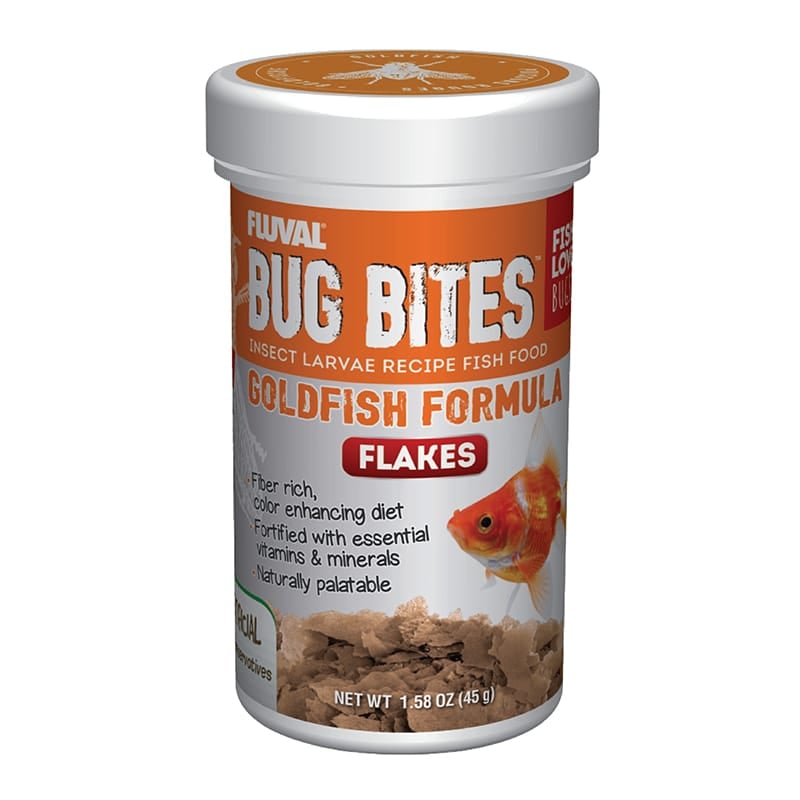 Fluval Bug Bites Insect Larvae Goldfish Formula Flakes