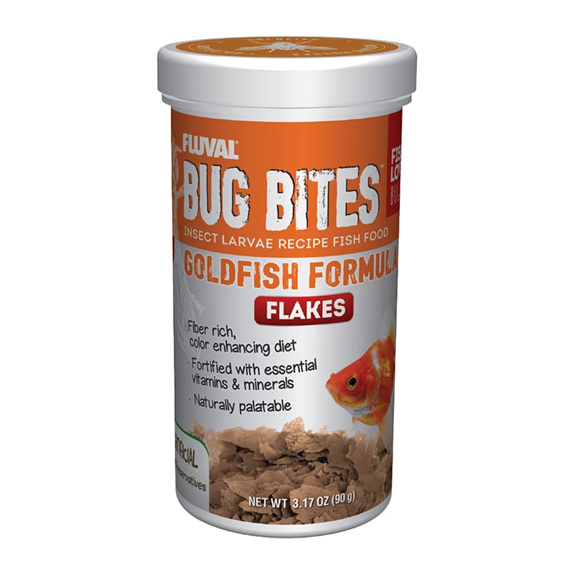 Fluval Bug Bites Insect Larvae Goldfish Formula Flakes