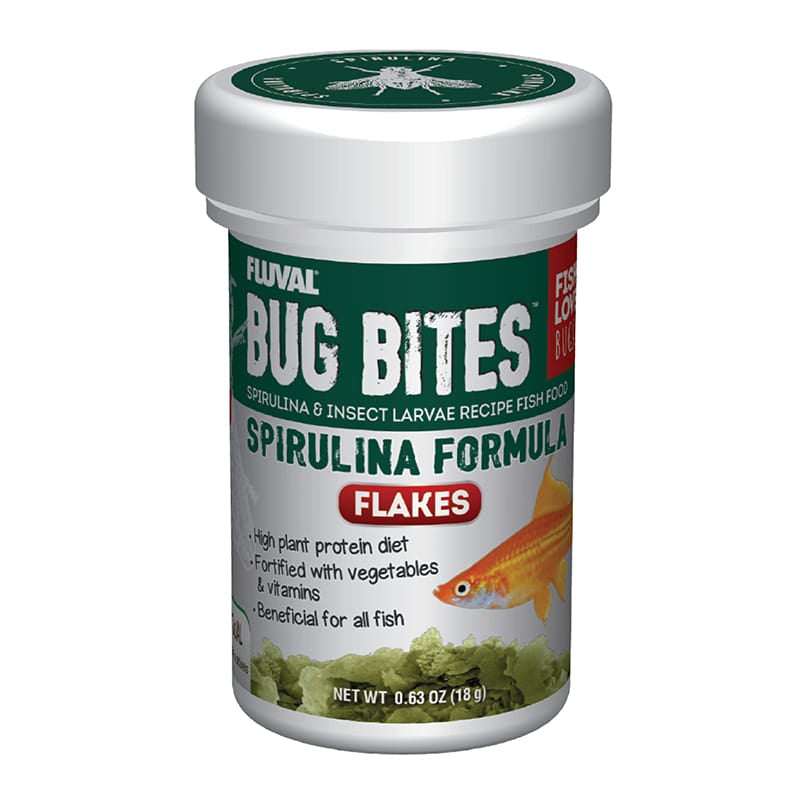 Fluval Bug Bites Spirulina Formula Flakes