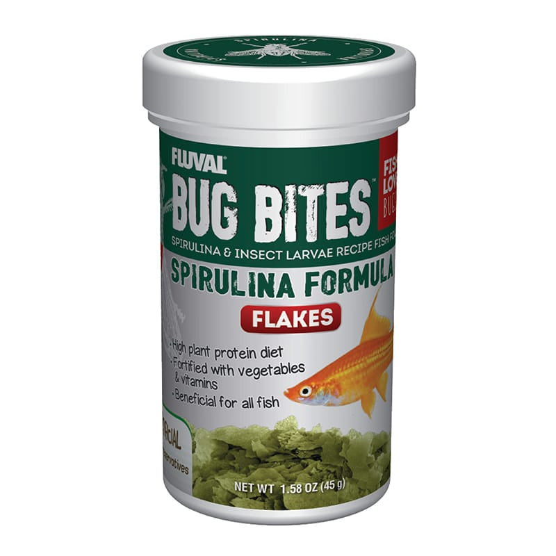 Fluval Bug Bites Spirulina Formula Flakes