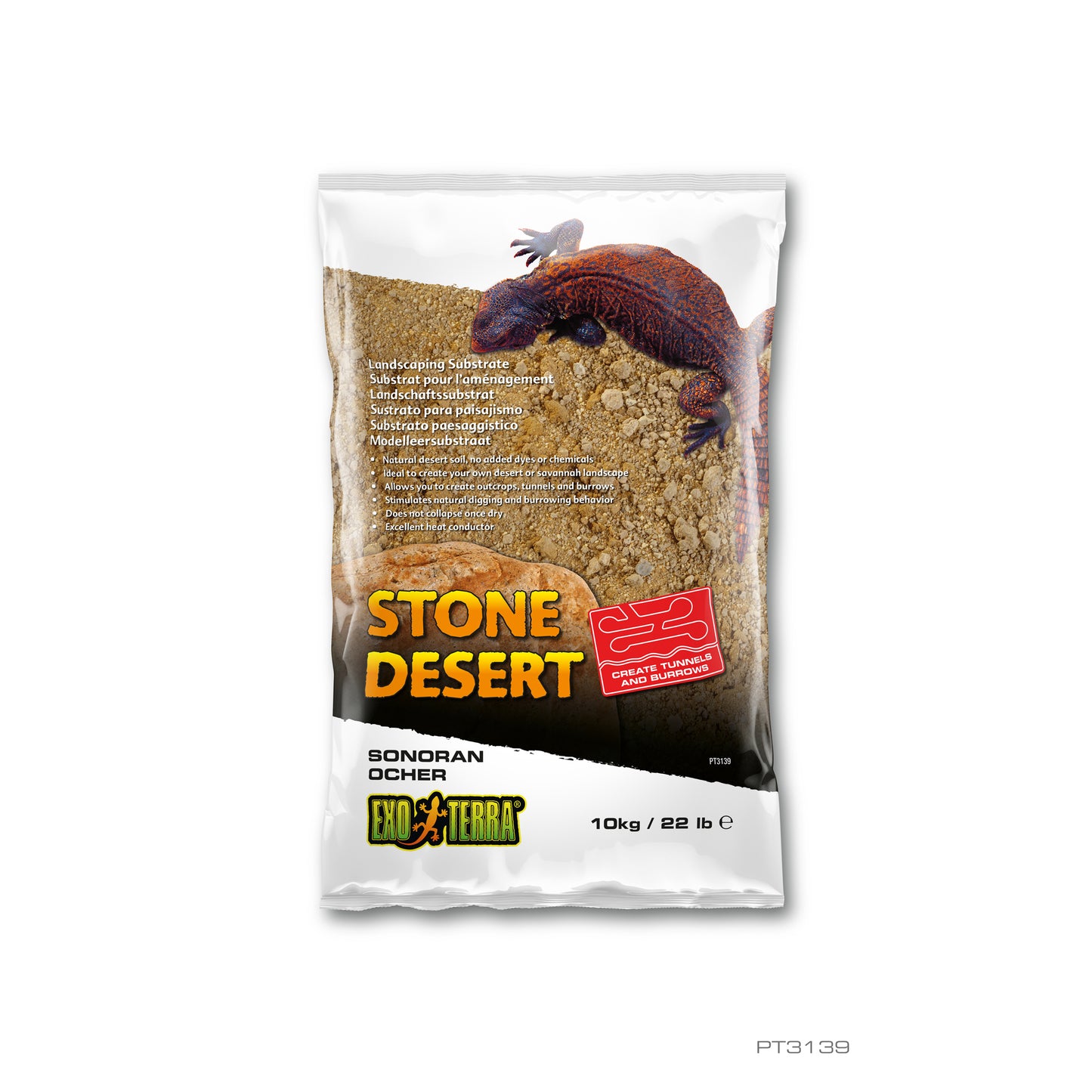 Exo Terra Stone Desert Substrate - Sonoran Ocher - 10 kg (22 lbs)